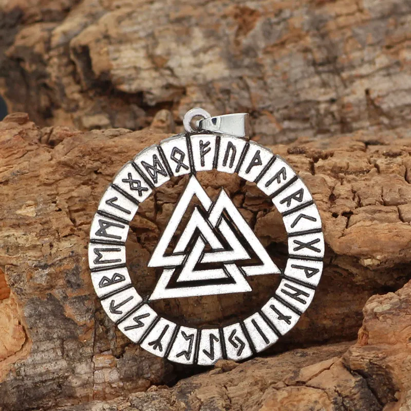 Viking Vintage Odin Triangle Rune Necklace sold by Polyalien product image thumbnail 2