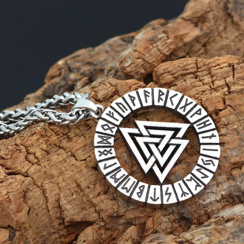 Viking Vintage Odin Triangle Rune Necklace sold by Polyalien product image thumbnail 3