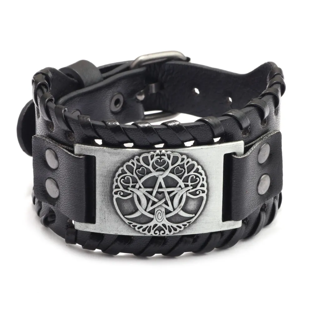 Fashion Trend Jewelry Star Moon Life Bark Mens Bracelet sold by Polyalien product image thumbnail 2