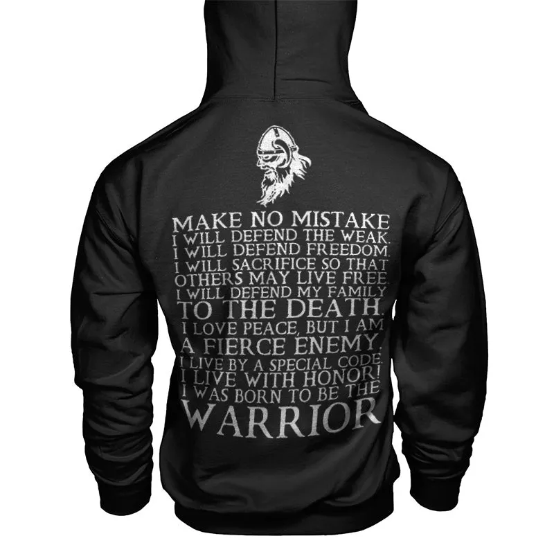 Vikings Make No Mistake Printed Men's Hoodie sold by Polyalien product image thumbnail 2
