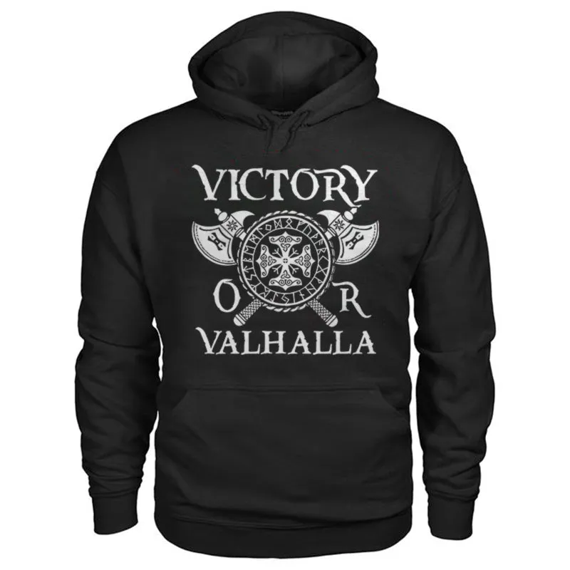 Vikings Victory Or Valhalla Printed Men's Hoodie sold by Polyalien product image thumbnail 2