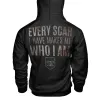 Vikings Every Scar I Have Makes Me Who I Am Printed Men's Hoodie sold by Polyalien