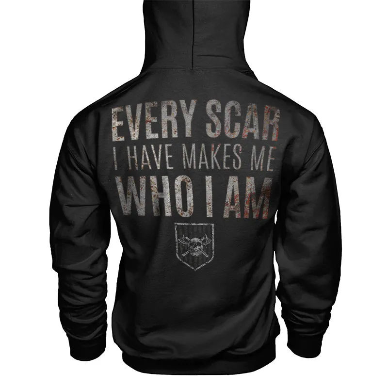Vikings Every Scar I Have Makes Me Who I Am Printed Men's Hoodie sold by Polyalien product image thumbnail 2