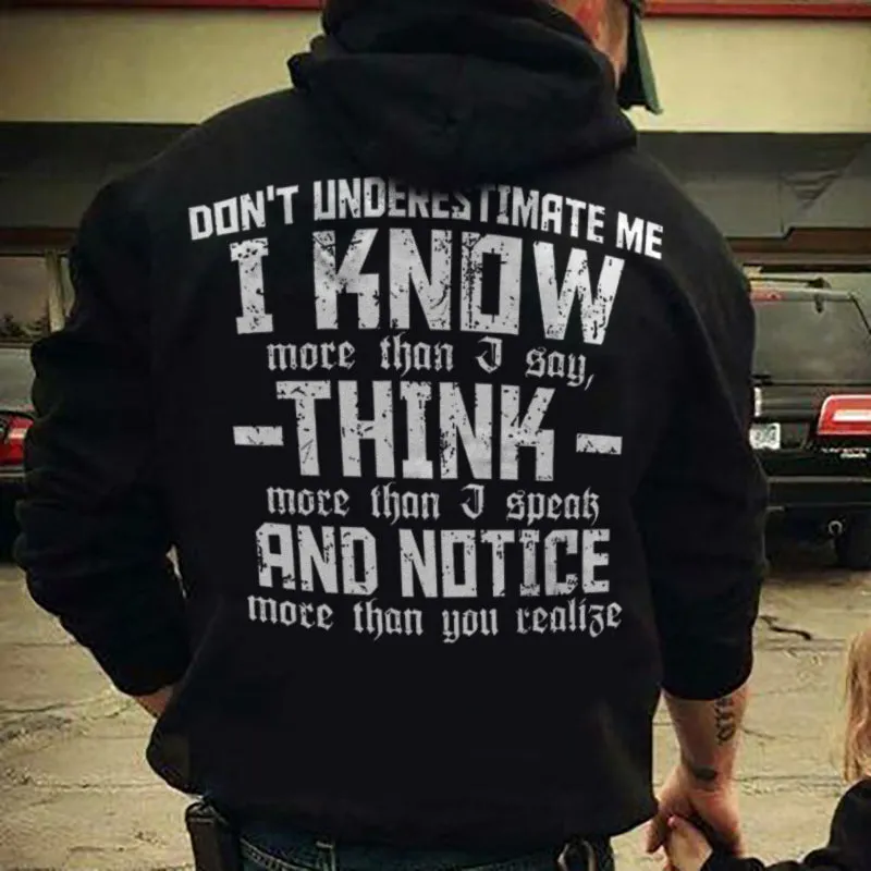 Vikings Don't Underestimate Me I Know Printed Men's Hoodie sold by Polyalien product image thumbnail 3