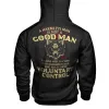 Vikings A Harmless Man Is Not A Good Man Printed Men's Hoodie sold by Polyalien