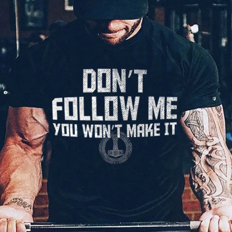 Vikings Don't Follow Me Men's T-shirt sold by Polyalien