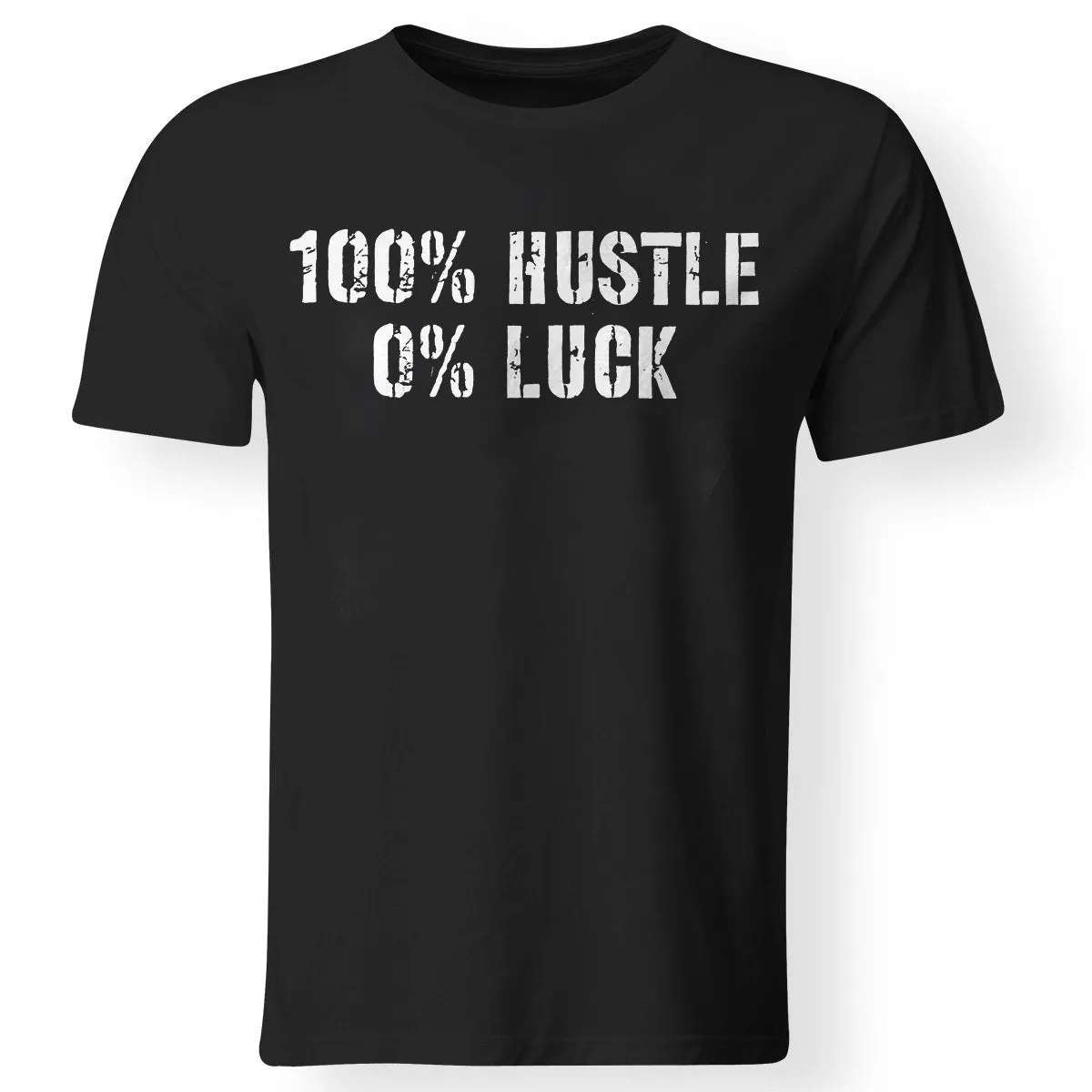 Vikings 100% Hustle 0% Luck Printed Men's T-shirt sold by Polyalien product image thumbnail 2