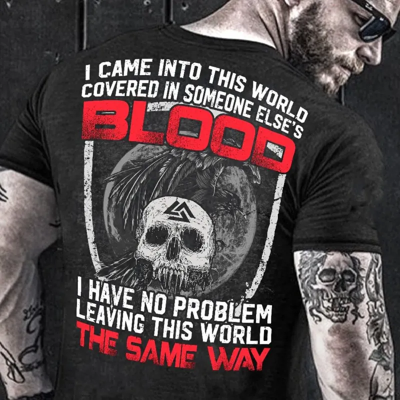 I Came Into This World Printed Men's T-shirt sold by Polyalien