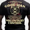 A Harmless Man Is Not A Good Man Printed Men's T-shirt sold by Polyalien