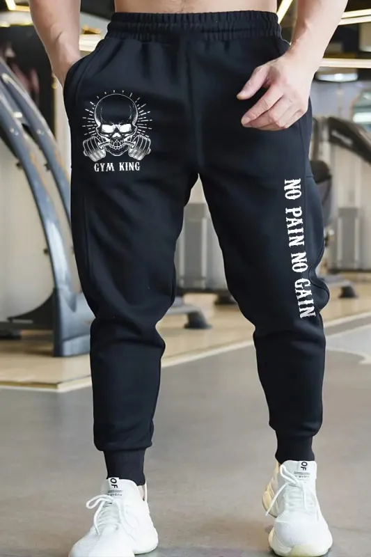 No Pain No Gain Print Men's Sweatpants sold by Polyalien