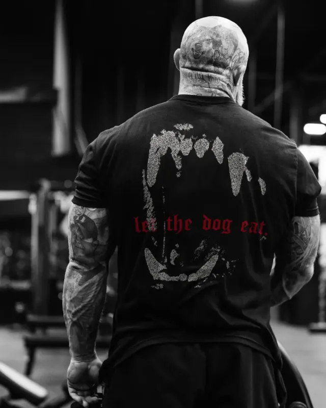 Let the dog eat Print Men's T-shirt sold by Polyalien