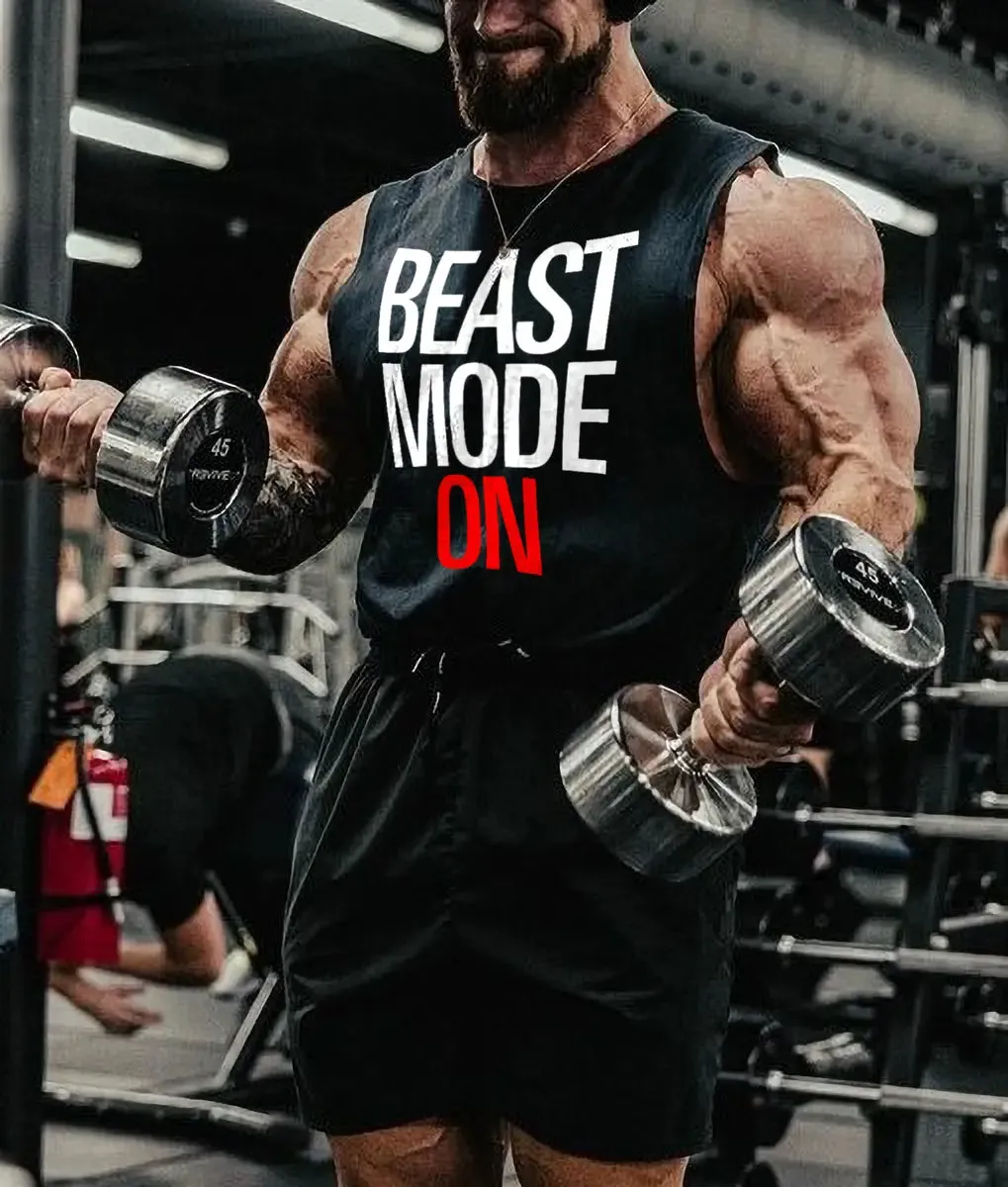 Beast mode on Printed Men's Vest sold by Polyalien
