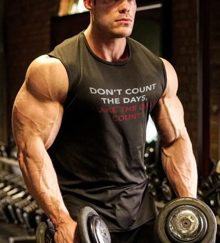 Don't count the days,make the days count Printed Men's Vest sold by Polyalien