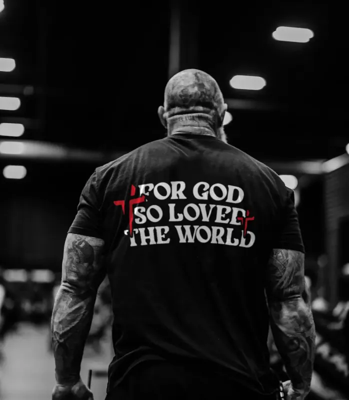 For god so loved the world  Print Men's T-shirt sold by Polyalien