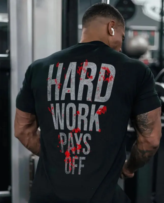 Hard work pays off Print Men's T-shirt sold by Polyalien