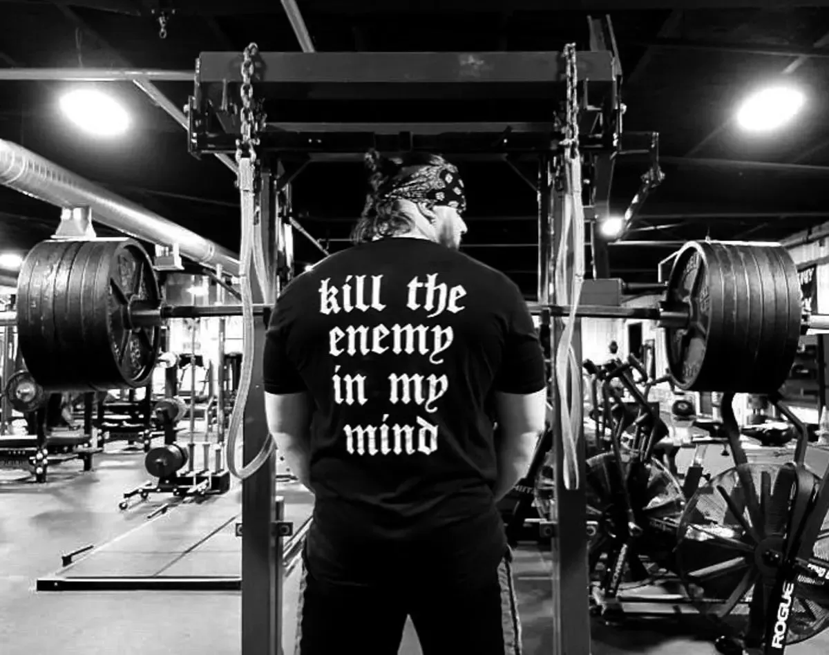 Kill the enemy in the mind Print Men's T-shirt sold by Polyalien product image thumbnail 2