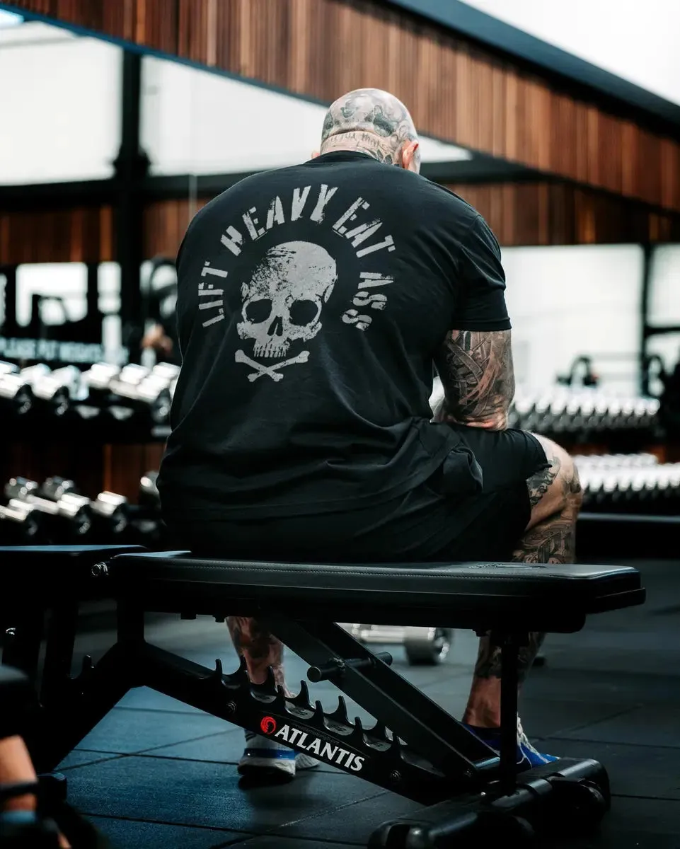 Lift heavy eat ass Print Men's T-shirt sold by Polyalien product image thumbnail 2