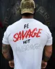 Be savage,no average  Print Men's T-shirt sold by Polyalien