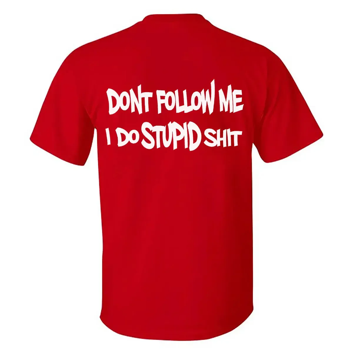 Don't Follow Me I Do Stupid Shit Print Men's T-shirt sold by Polyalien product image thumbnail 3