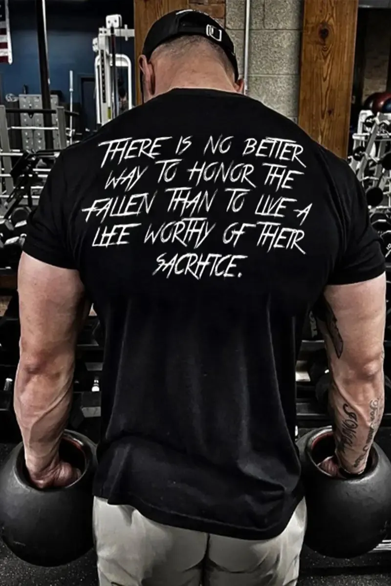 There Is No Better Way To Honor The Fallen Printed Men's T-shirt sold by Polyalien