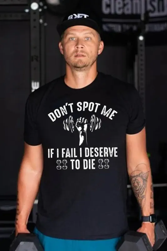 Don't Spot Me If I Fail Printed Men's T-shirt sold by Polyalien