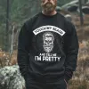 Viking Touch My Beard And Tell Me I'm Pretty Printed Long Sleeves Men's T-shirt sold by Polyalien