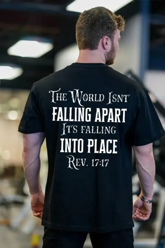 The World Isn't Falling Apart Printed Casual Men's T-shirt sold by Polyalien