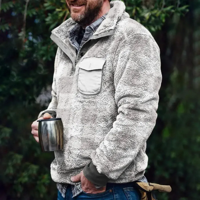 Winter Casual Flannel Men's Jacket sold by Polyalien