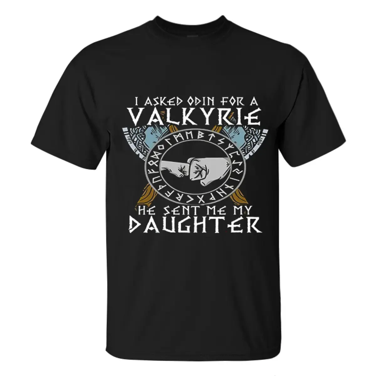 Viking I Asked Odin For A Valkyrie Printed Men's T-shirt sold by Polyalien product image thumbnail 2