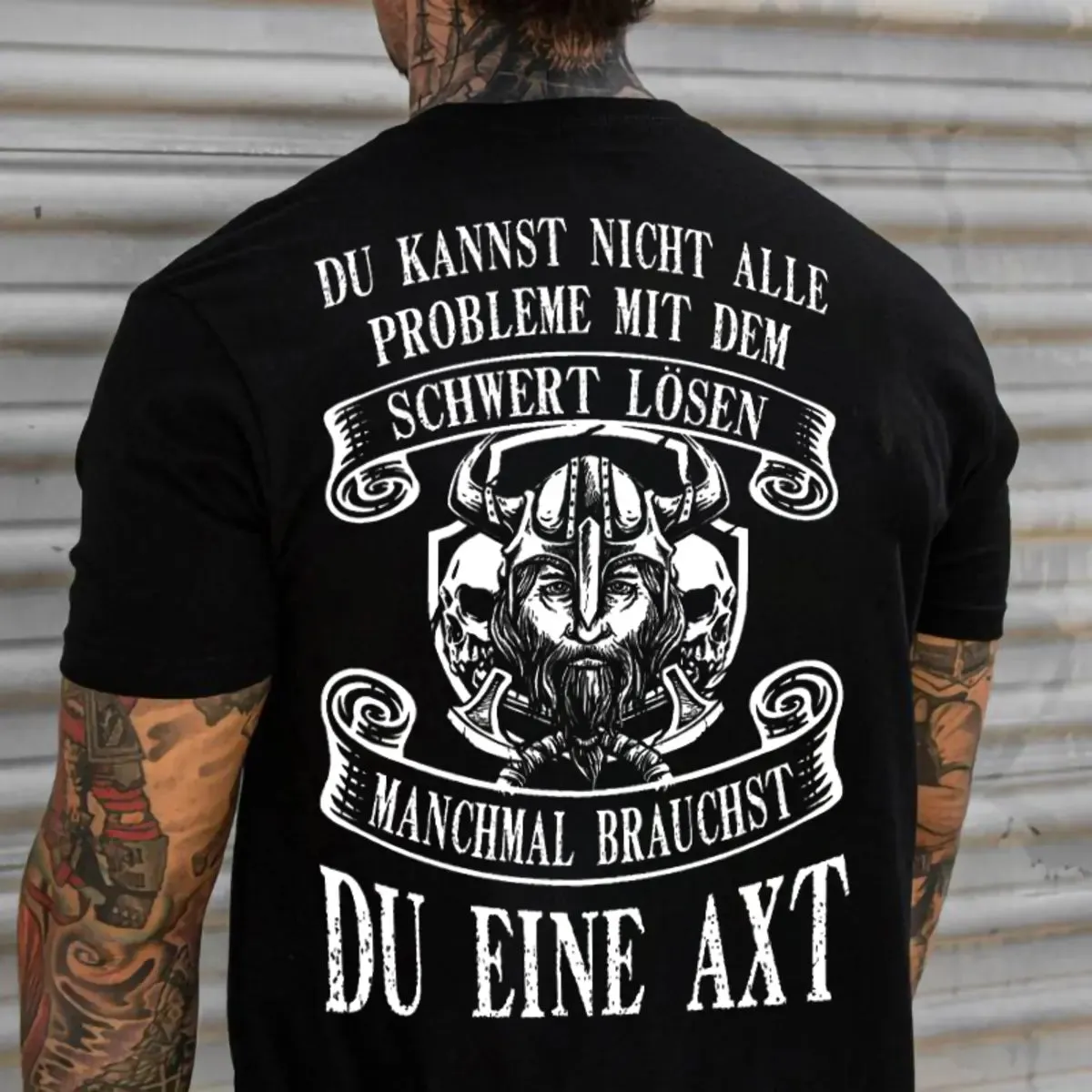 Viking Du Kannst Nicht Alle Problem Mit Dem Printed Men's T-shirt sold by Polyalien