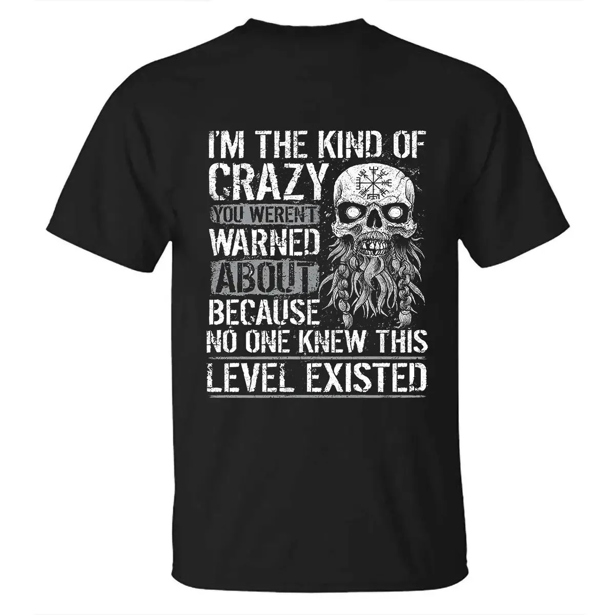 Viking I'm The Kind Of Crazy Printed Men's T-shirt sold by Polyalien product image thumbnail 2