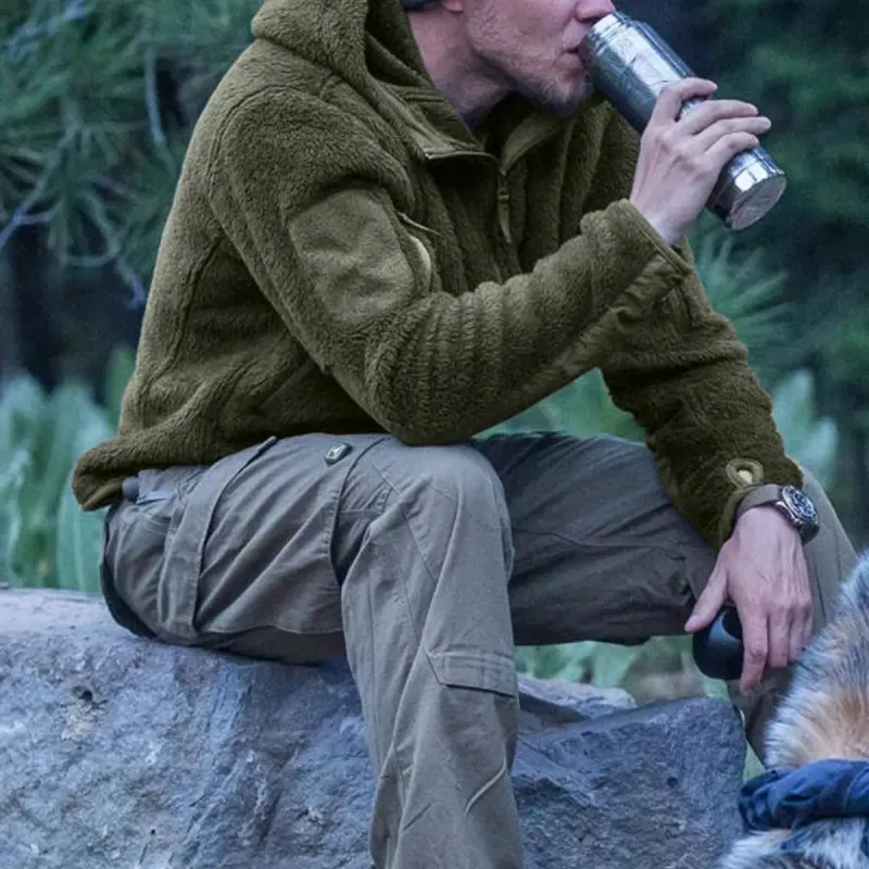Multi-pocket Fall and Winter Daily Men's Jacket sold by Polyalien