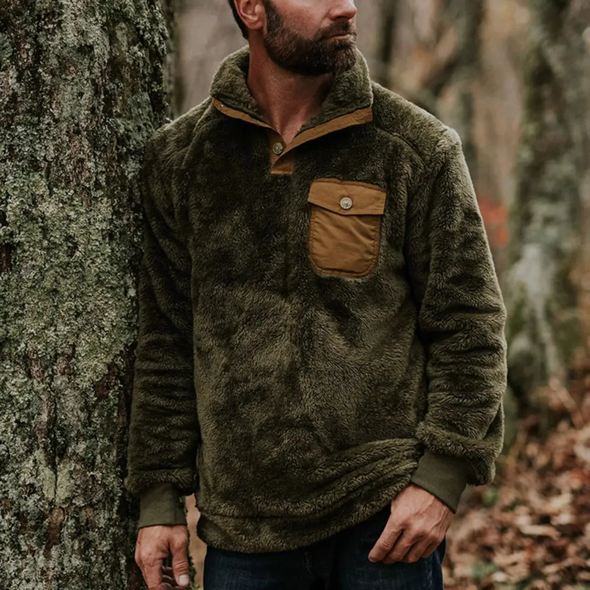 Cashmere Fall and Winter Casual Fleece Thickened Sweatshirt sold by Polyalien