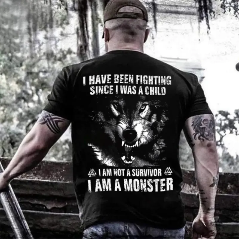 Viking I Have Been Fighting Printed Men's T-shirt sold by Polyalien