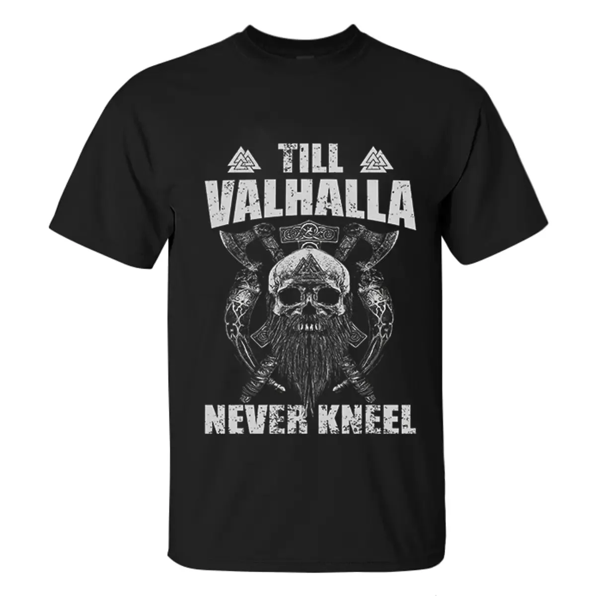 Viking Till Valhalla Never Knell Printed Men's T-shirt sold by Polyalien product image thumbnail 2