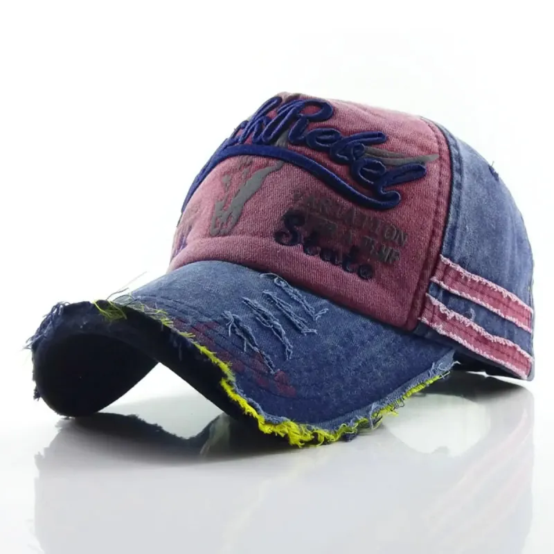 Outdoor Washed Denim Baseball Cap sold by Polyalien