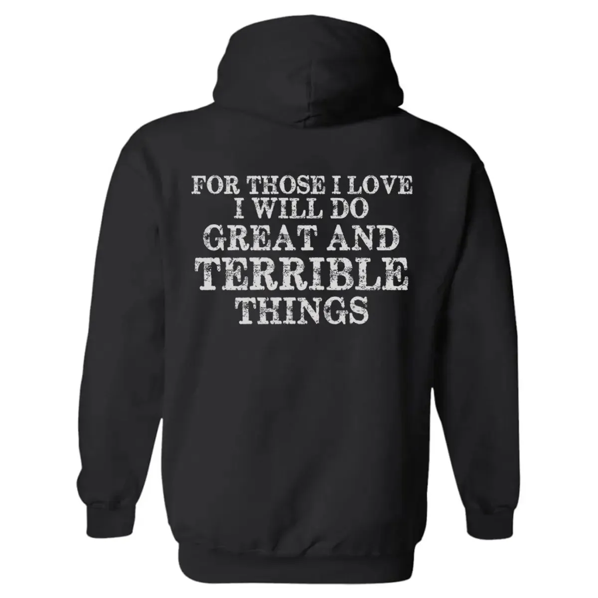 For Those I Love I Will Do Great And Terrible Things Printed Men's Hoodie sold by Polyalien product image thumbnail 2