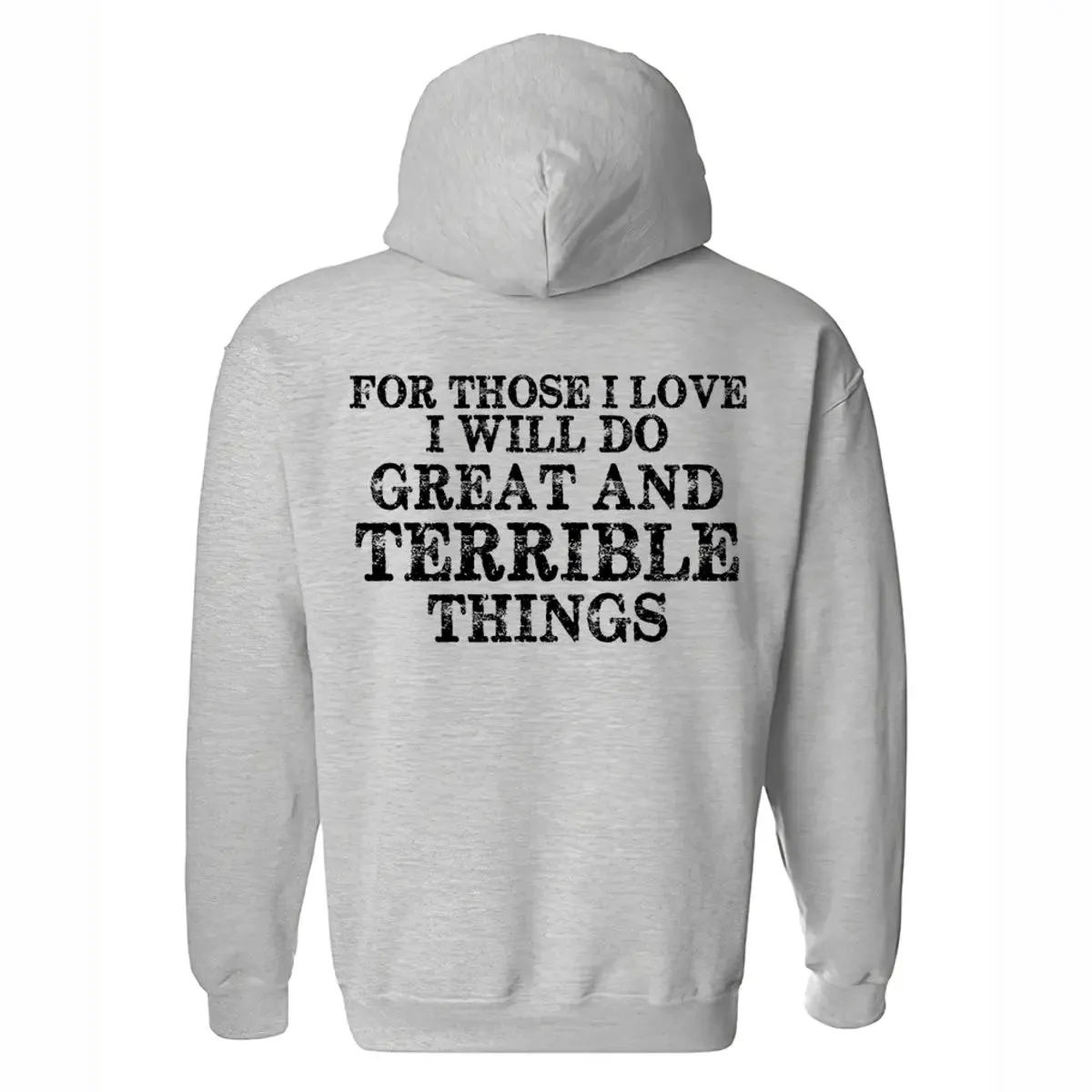 For Those I Love I Will Do Great And Terrible Things Printed Men's Hoodie sold by Polyalien product image thumbnail 4