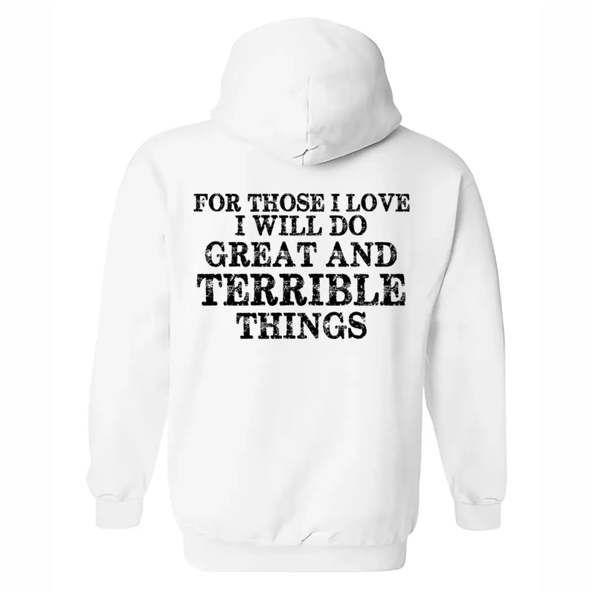 For Those I Love I Will Do Great And Terrible Things Printed Men's Hoodie sold by Polyalien product image thumbnail 3