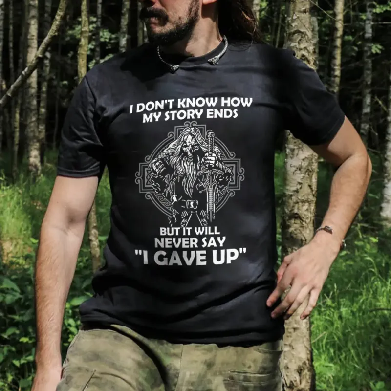 I Don't Know How My Story Ends Printed Men's T-shirt sold by Polyalien