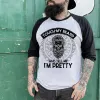 Touch My Beard And Tell Me I'm Pretty Printed Long Sleeve T-shirt sold by Polyalien