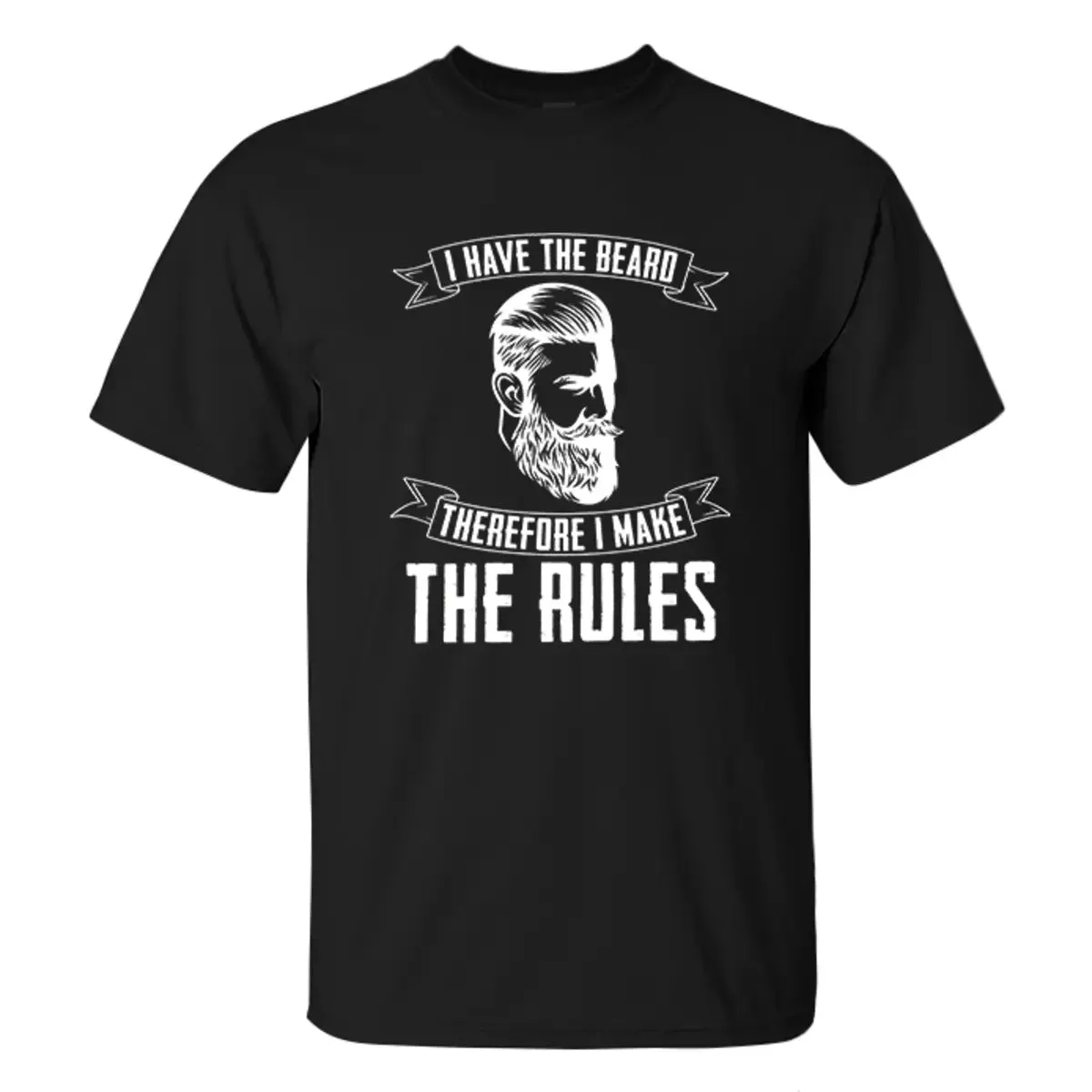 I Have The Beard Therefore I Make The Rules Printed Men's T-shirt sold by Polyalien product image thumbnail 2
