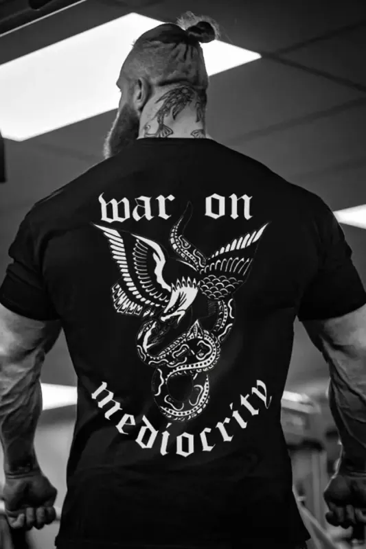 War On Mediocrity  Printed Casual Men's T-shirt made by Polyalien
