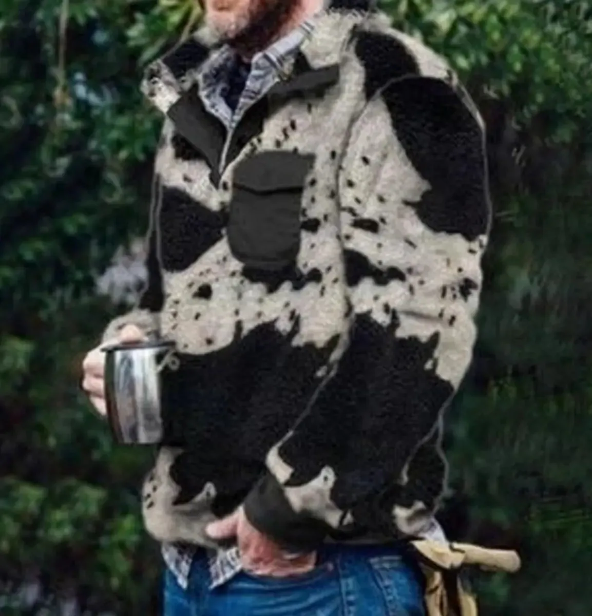 Warm Colorblock Pocket Men's Pullover Jacket sold by Polyalien