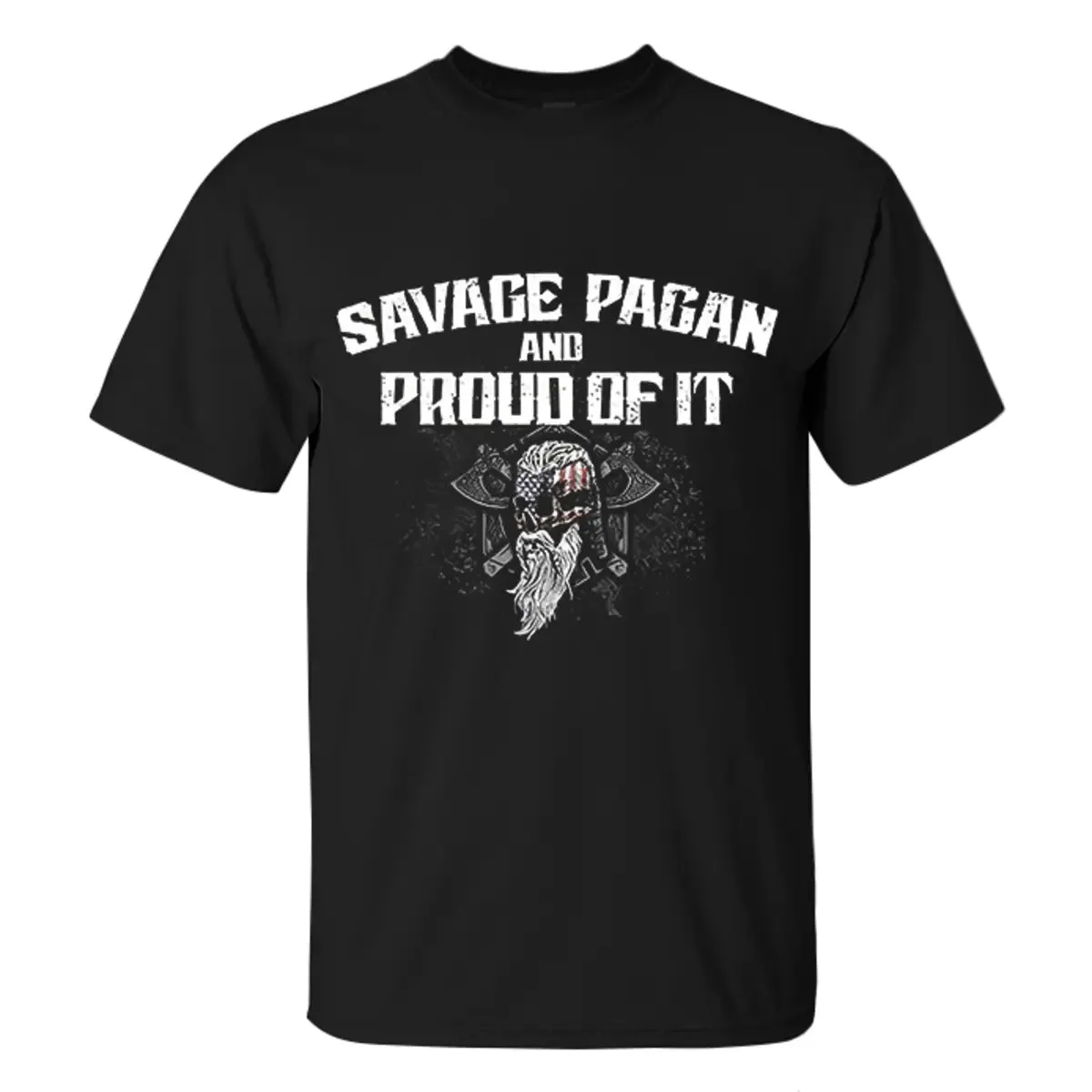 Viking Savage Pagan And Proud Of It Printed Men's T-shirt sold by Polyalien product image thumbnail 2