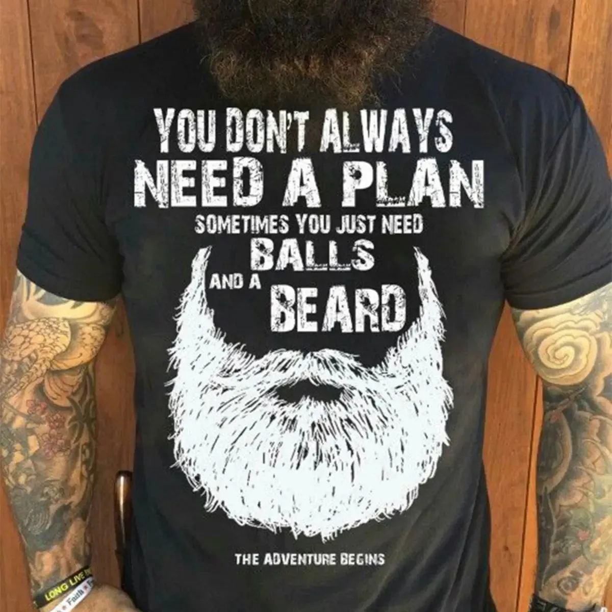 Viking You Don't Always Need A Plan Printed Men's T-shirt sold by Polyalien