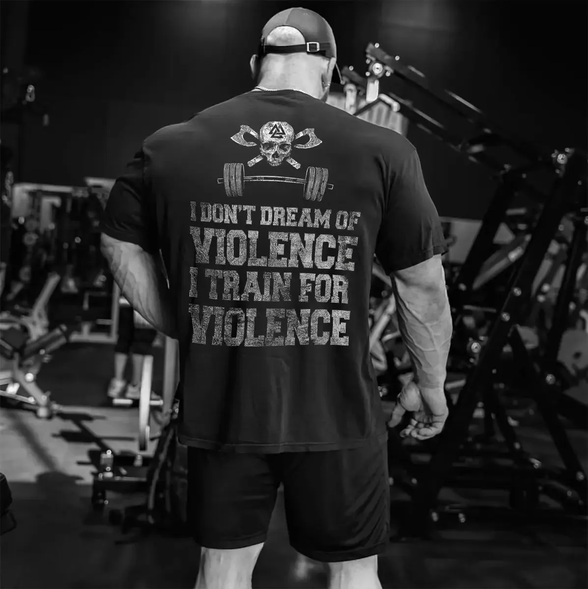 Violence I Train For Violence Printed Men's T-shirt sold by Polyalien product image thumbnail 2