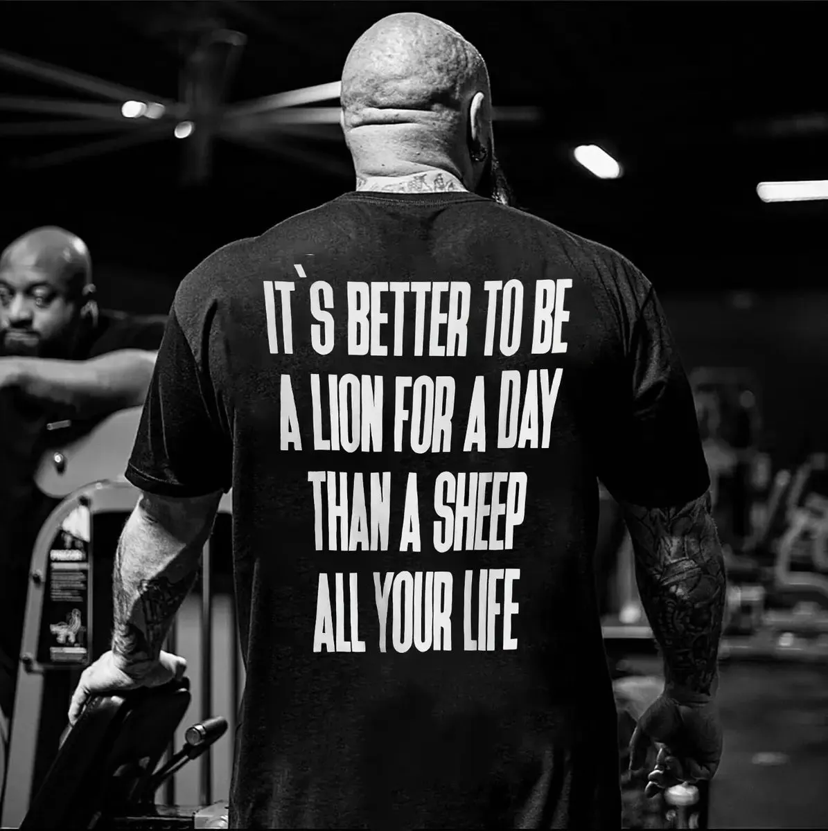 It's Better To Be A Lion For A Day Printed Men's T-shirt sold by Polyalien product image thumbnail 2