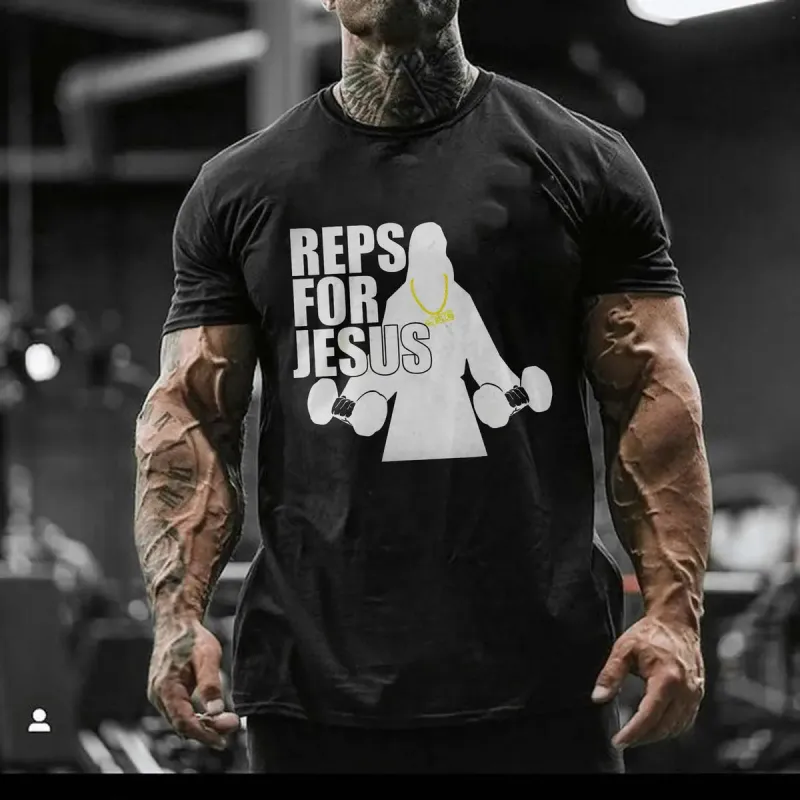 Reps For Jesus Printed Men's T-shirt made by Polyalien