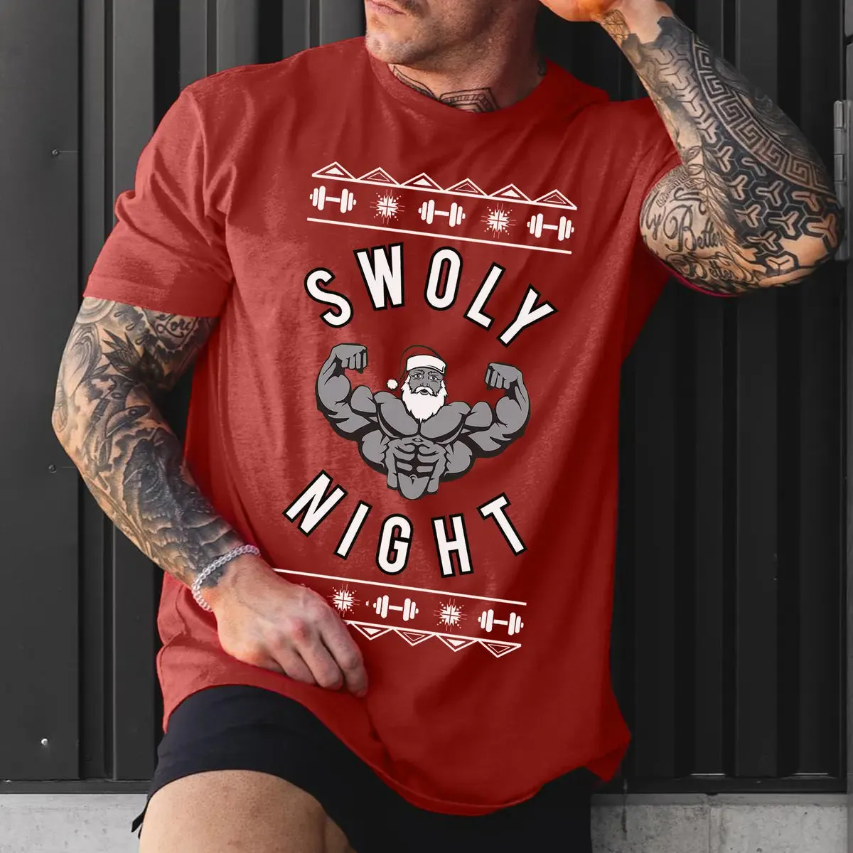 Swoly Night Printed Men's T-shirt sold by Polyalien product image thumbnail 3